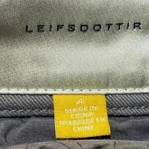 Anthropologie Leifsdottir Womens Gray Jean Straight Skirt Back Flap Slits Size 4